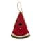 Glitzhome® 11" Hanging Wood Watermelon Garden Decorative Birdhouse